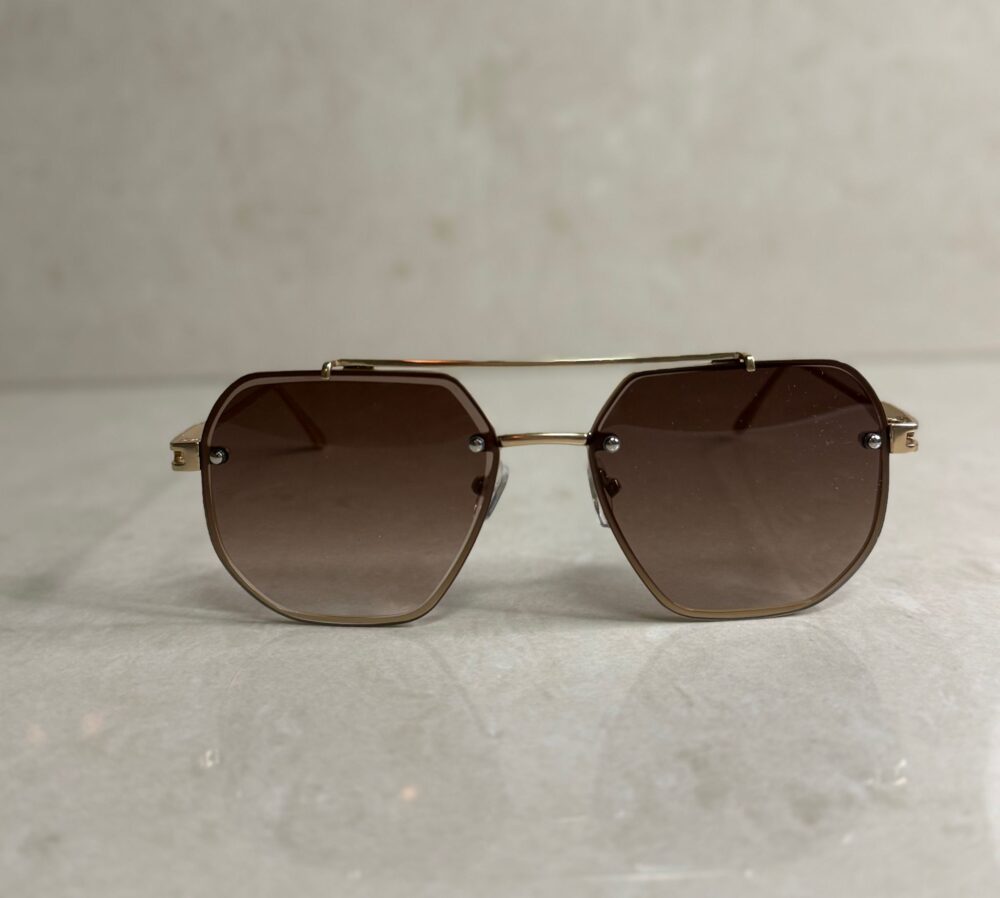 OKULARY PRZECIWSŁONECZNE UNISEX ZŁOTE