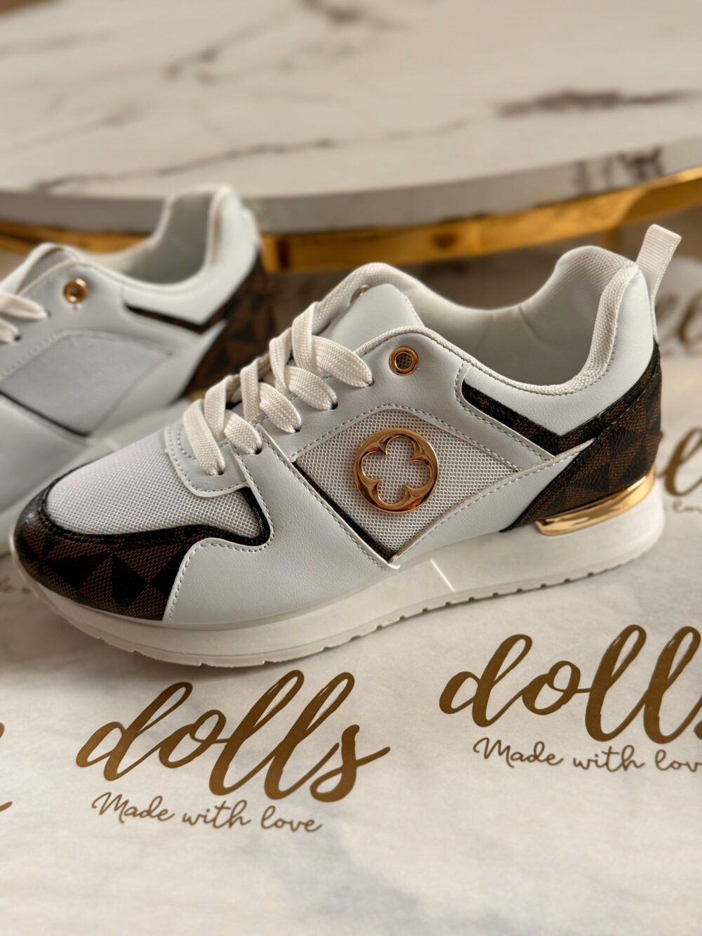 LEKKIE SNEAKERSY BIAŁE GUMOWA PODESZWA